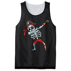 Halloween Dabbing Pirate Skeleton Funny Dab Mesh Reversible Basketball Jersey Tank