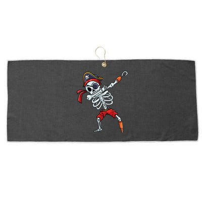 Halloween Dabbing Pirate Skeleton Funny Dab Large Microfiber Waffle Golf Towel