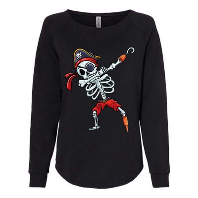 Halloween Dabbing Pirate Skeleton Funny Dab Womens California Wash Sweatshirt