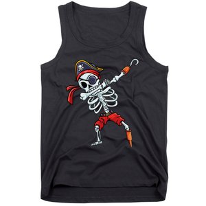 Halloween Dabbing Pirate Skeleton Funny Dab Tank Top