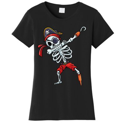 Halloween Dabbing Pirate Skeleton Funny Dab Women's T-Shirt