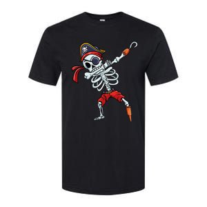 Halloween Dabbing Pirate Skeleton Funny Dab Softstyle CVC T-Shirt