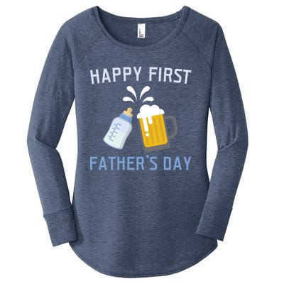 Husband Daddy Protector Hero Love Family Design Gift Women's Perfect Tri Tunic Long Sleeve Shirt