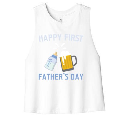 Husband Daddy Protector Hero Love Family Design Gift Women's Racerback Cropped Tank