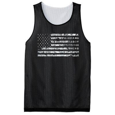 Husband Daddy Protector Hero Mesh Reversible Basketball Jersey Tank