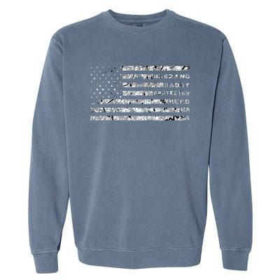 Husband Daddy Protector Hero Garment-Dyed Sweatshirt