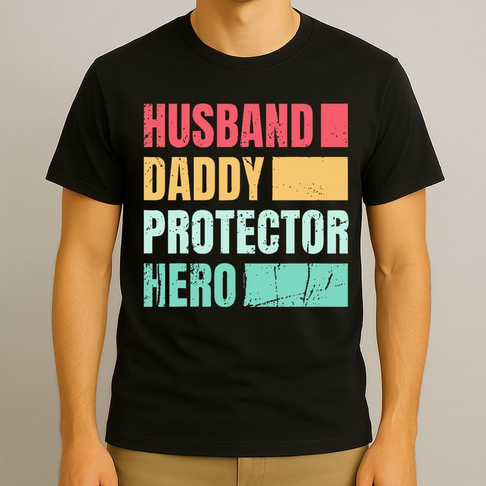 Husband Daddy Protector Hero T-Shirt