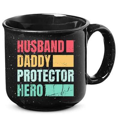 Husband Daddy Protector Hero 15oz Campfire Ceramic Mug
