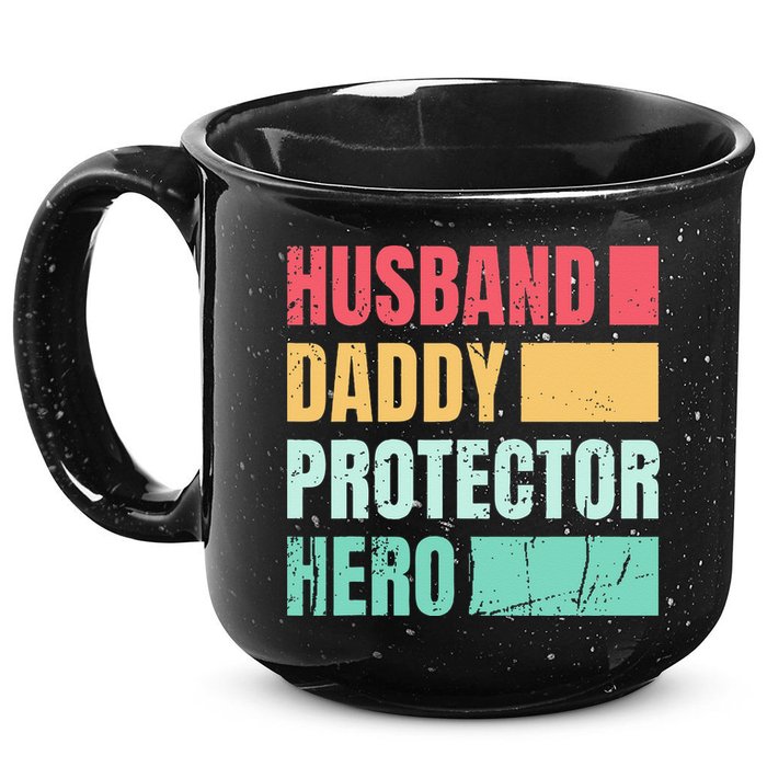 Husband Daddy Protector Hero 15oz Campfire Ceramic Mug