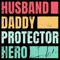 Husband Daddy Protector Hero Drawstring Bag