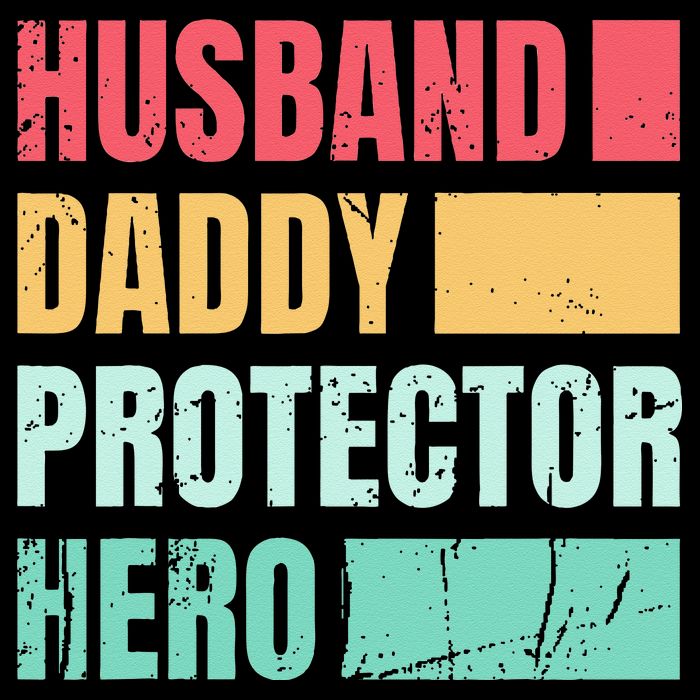 Husband Daddy Protector Hero Drawstring Bag