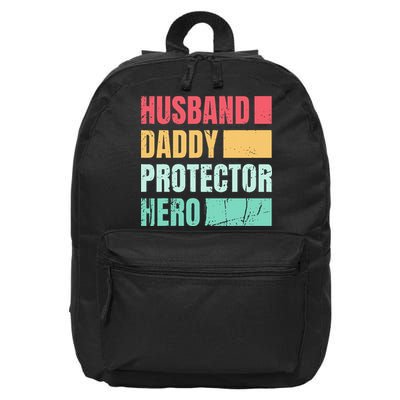 Husband Daddy Protector Hero 16 in Basic Backpack