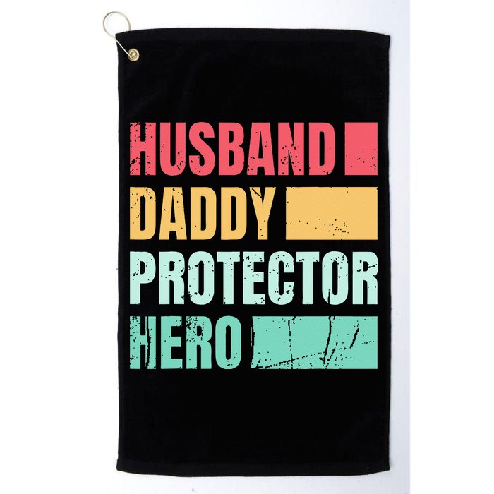 Husband Daddy Protector Hero Golf Towel