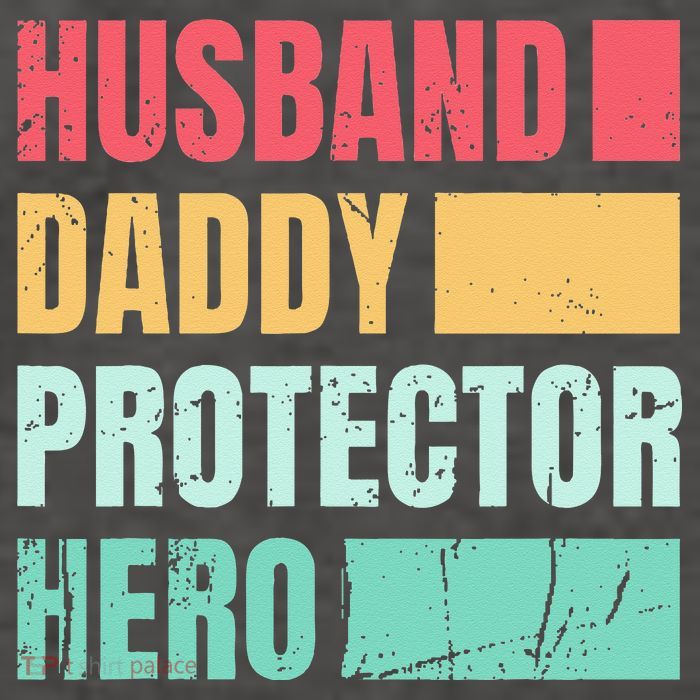 Husband Daddy Protector Hero Vector Backpack