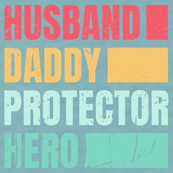 Husband Daddy Protector Hero Sueded Cloud Jersey T-Shirt