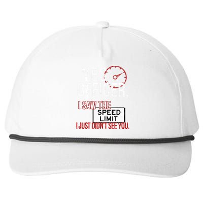 Humor Driver Police Mechanic Gift Car Mechanics Tee Snapback Five-Panel Rope Hat