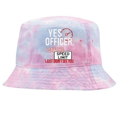 Humor Driver Police Mechanic Gift Car Mechanics Tee Tie-Dyed Bucket Hat