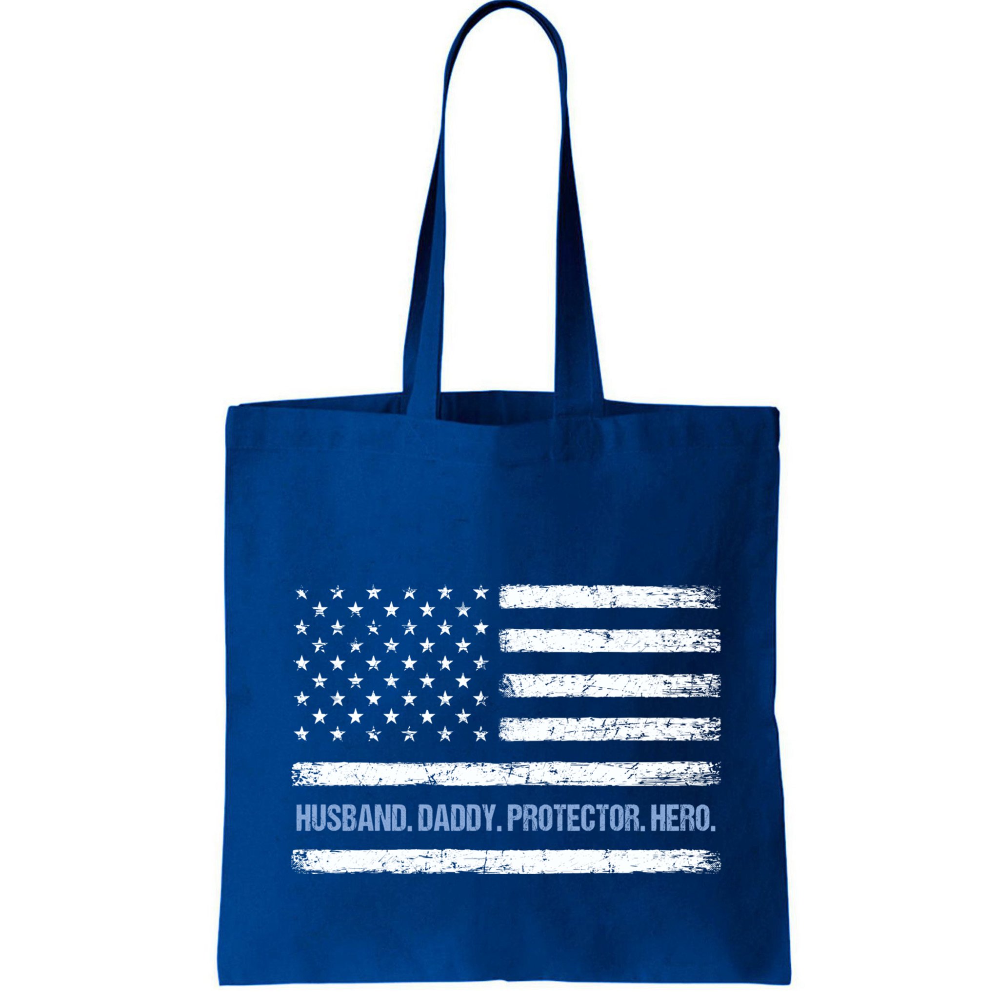 Husband Daddy Protector Hero Fathers Day American Flag Dad Cool Gift Bag