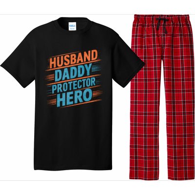 Husband Daddy Protector Hero Fathers Day Gift Pajama Set