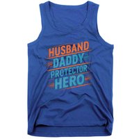 Husband Daddy Protector Hero Fathers Day Gift Tank Top