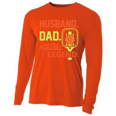 Husband Dad Pickleball Legend For Best Fathers Day Gift Cooling Performance Long Sleeve Crew