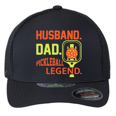 Husband Dad Pickleball Legend For Best Fathers Day Gift Flexfit Unipanel Trucker Cap