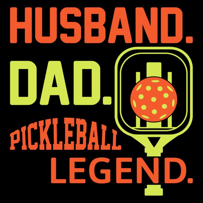 Husband Dad Pickleball Legend For Best Fathers Day Gift Flat Bill Trucker Hat