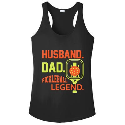 Husband Dad Pickleball Legend For Best Fathers Day Gift Ladies PosiCharge Competitor Racerback Tank