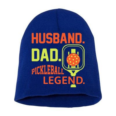 Husband Dad Pickleball Legend For Best Fathers Day Gift Short Acrylic Beanie