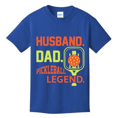 Husband Dad Pickleball Legend For Best Fathers Day Gift Kids T-Shirt