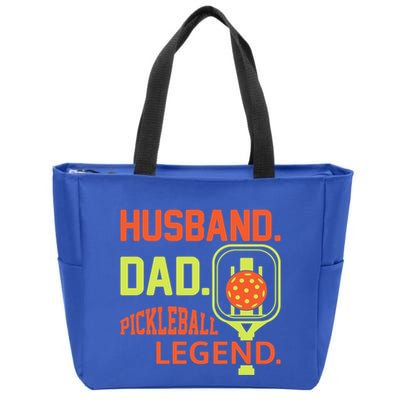 Husband Dad Pickleball Legend For Best Fathers Day Gift Zip Tote Bag