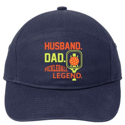 Husband Dad Pickleball Legend For Best Fathers Day Gift 7-Panel Snapback Hat