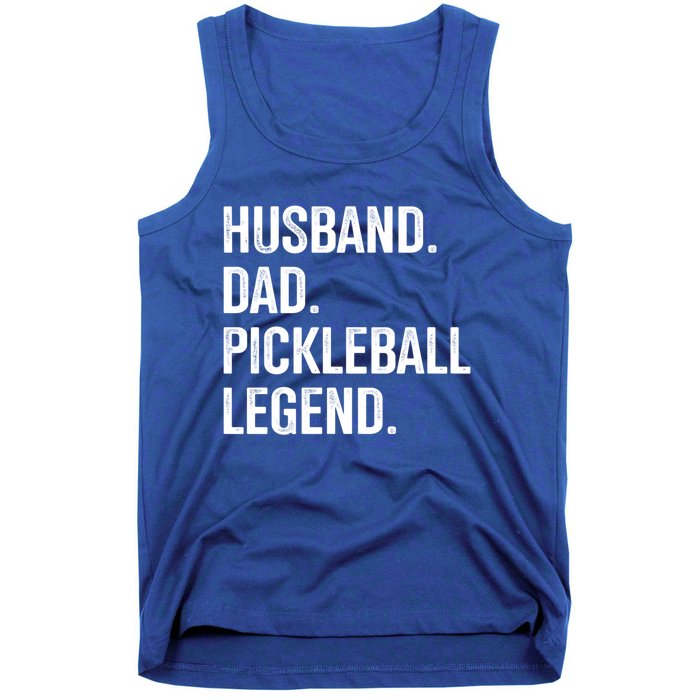 Husband Dad Pickleball Legend For Fathers Day And Birthday Cute Gift Tank Top