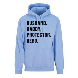 Husband Daddy Protector Hero Funny Gift Fathers Day Gift Unisex Surf Hoodie