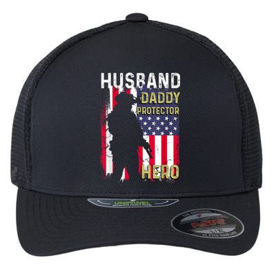 Husband Daddy Protector Flexfit Unipanel Trucker Cap