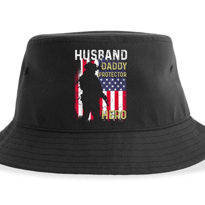 Husband Daddy Protector Sustainable Bucket Hat