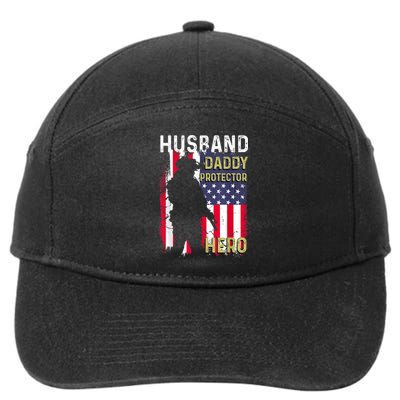 Husband Daddy Protector 7-Panel Snapback Hat