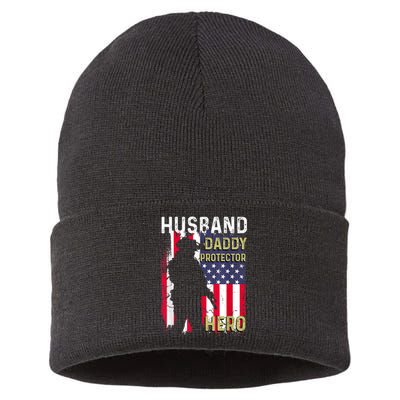 Husband Daddy Protector Sustainable Knit Beanie