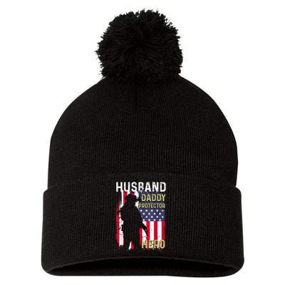 Husband Daddy Protector Pom Pom 12in Knit Beanie