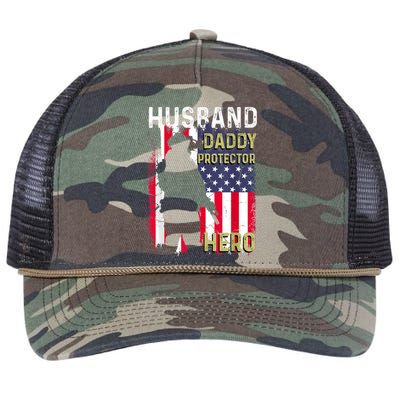 Husband Daddy Protector Retro Rope Trucker Hat Cap