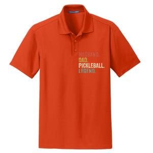 Husband Dad Pickleball Playings Retro 70s Style FatherS Day Gift Dry Zone Grid Polo