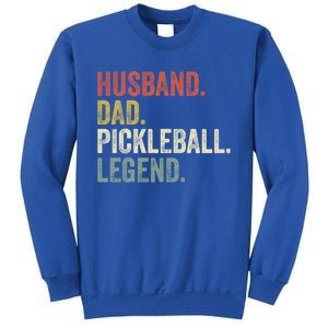 Husband Dad Pickleball Playings Retro 70s Style FatherS Day Gift Sweatshirt