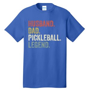 Husband Dad Pickleball Playings Retro 70s Style FatherS Day Gift Tall T-Shirt