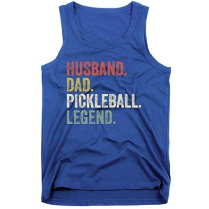 Husband Dad Pickleball Playings Retro 70s Style FatherS Day Gift Tank Top