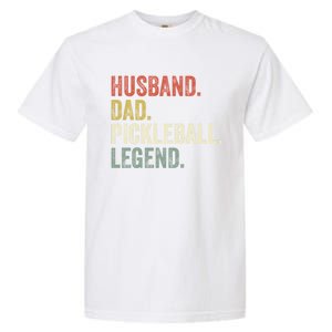 Husband Dad Pickleball Playings Retro 70s Style FatherS Day Gift Garment-Dyed Heavyweight T-Shirt