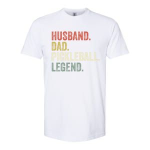 Husband Dad Pickleball Playings Retro 70s Style FatherS Day Gift Softstyle CVC T-Shirt