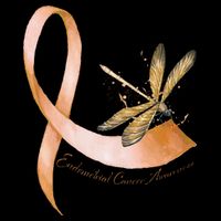 Hippie Dragonfly Peach Ribbon Endometrial Cancer Awareness Impact Tech Backpack