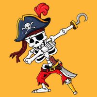 Halloween Dabbing Pirate Skeleton Sustainable Knit Beanie