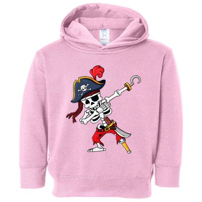 Halloween Dabbing Pirate Skeleton Toddler Hoodie