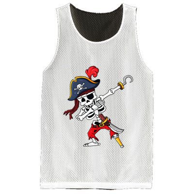 Halloween Dabbing Pirate Skeleton Mesh Reversible Basketball Jersey Tank